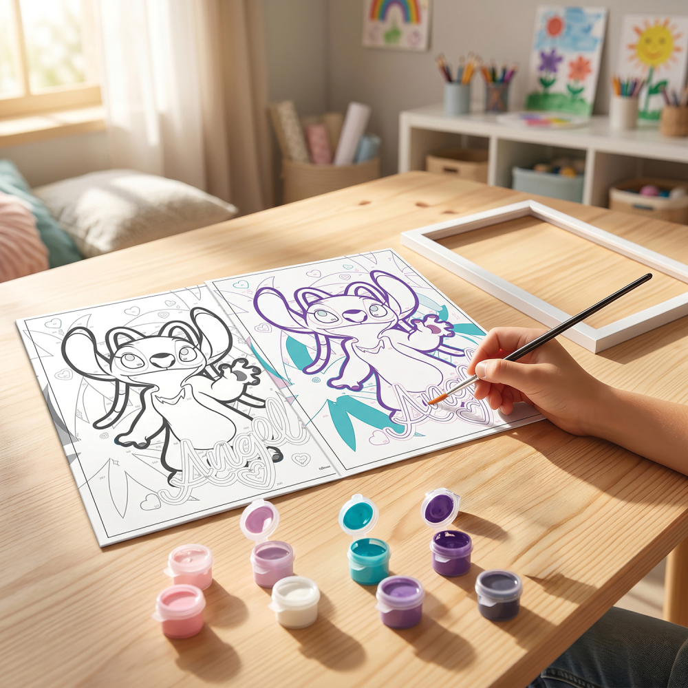 HappiHobbi Paint By Numbers Angel Για 7+Ετών