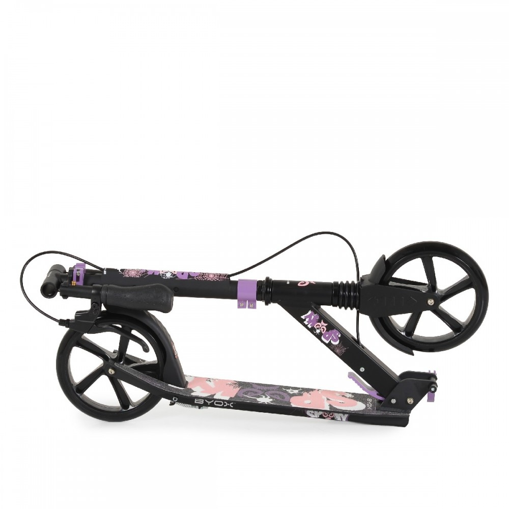 Παιδικό Πατίνι Αναδιπλούμενο Byox Spooky Purple Δίτροχο για 8+ Ετών