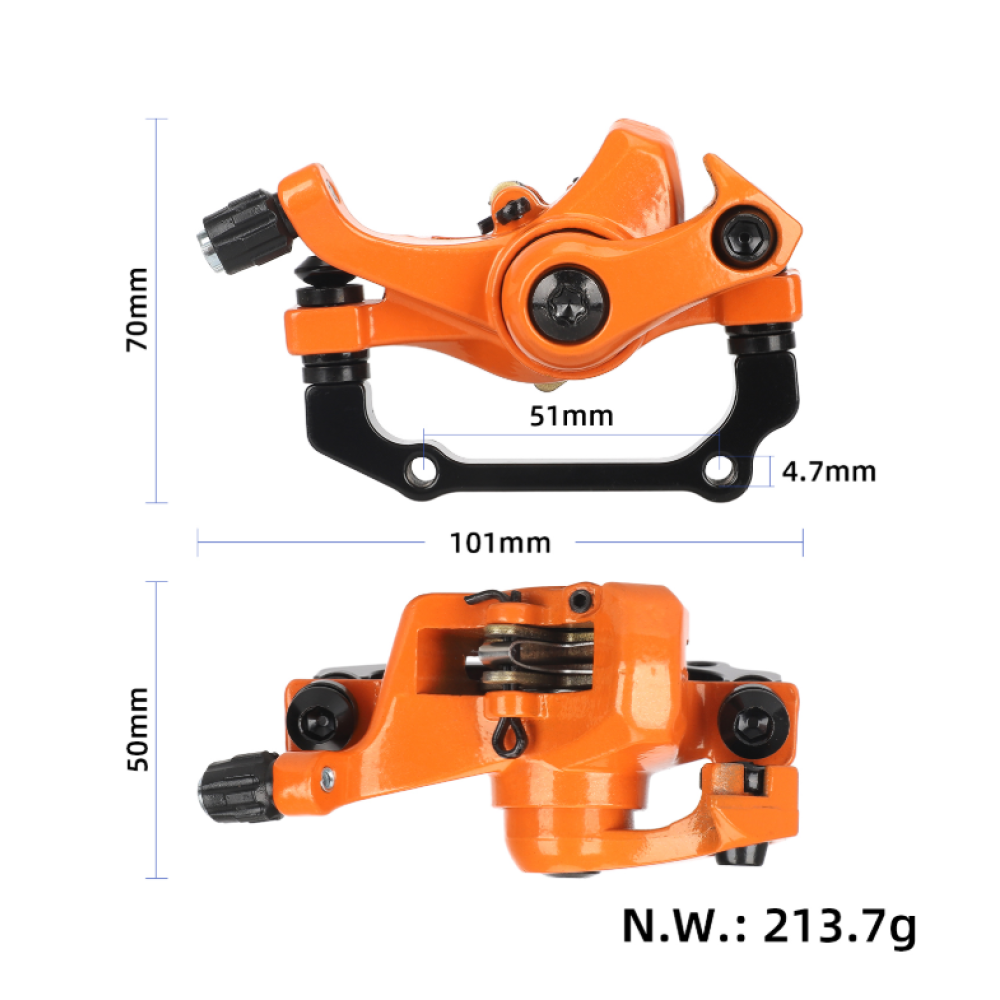 Orange Front Disc Brake for Kugoo Kukirin G2 G4 Electric Scooter