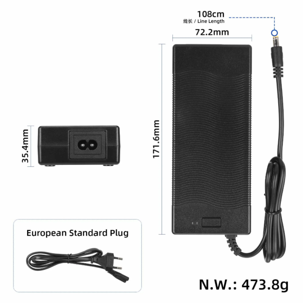 Φορτιστής Kukirin G2 Είσοδος 100-240V, Έξοδος 54,6V 2,0A 