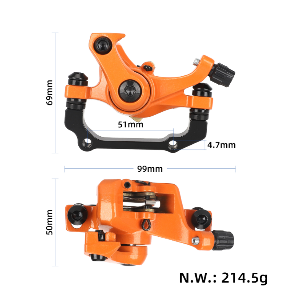 Orange Rear Disc Brake for Kugoo Kukirin G2 G4 Electric Scooter