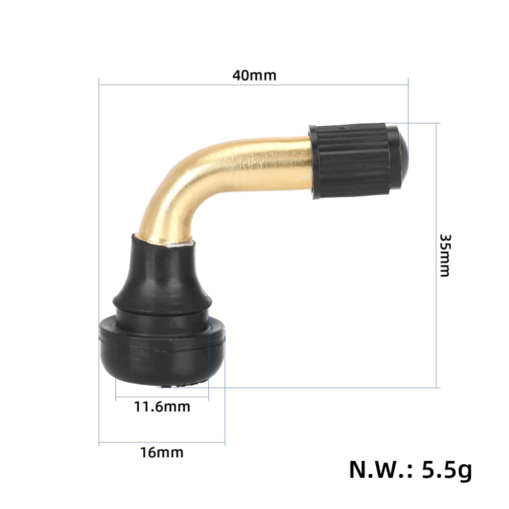 Βαλβίδα Tubeless PVR 50 Καμπύλη 90°