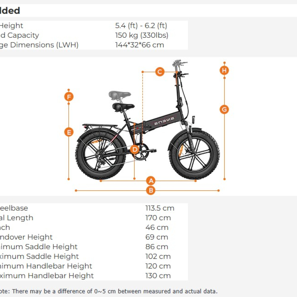 Ηλεκτρικό ποδήλατο ENGWE EP2 Pro E-Bike 20" (48V - 624wh - Rear Hub Motor - 55Nm) - Orange Matt