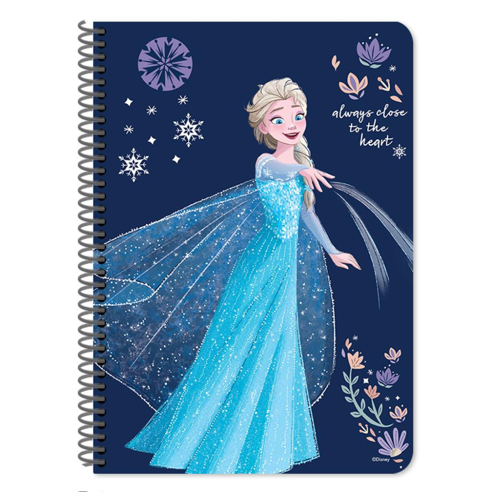 Τετράδιο Σπιράλ Disney Frozen 17x25 εκ., 2 Θέματα, 60 Φύλλα, 2 Σχέδια