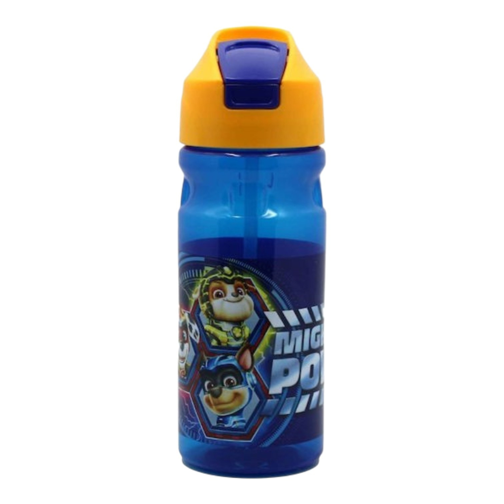 Παγούρι Paw Patrol Mighty Movie 550ml με Καλαμάκι Flip - BPA Free