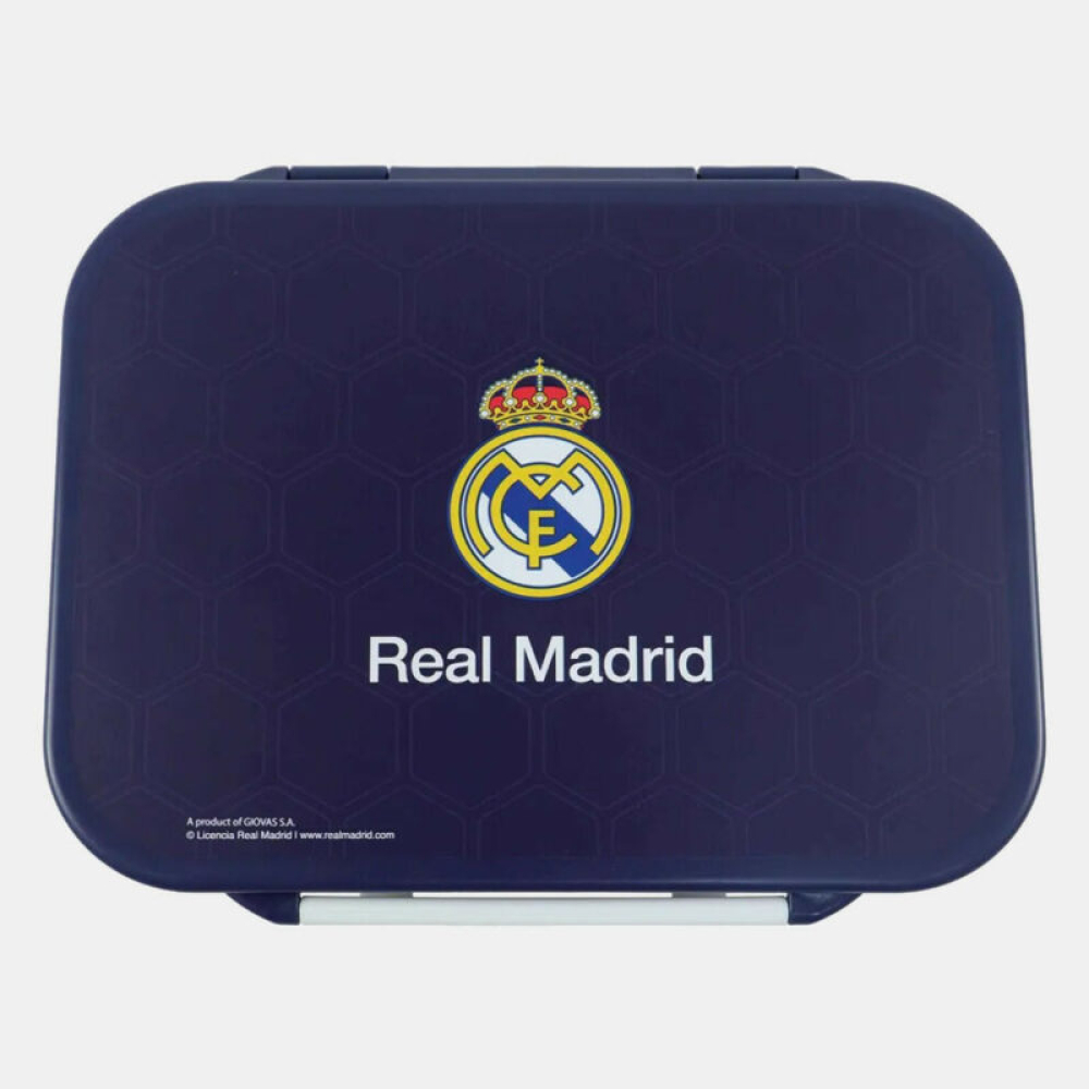 Real Madrid Πλαστικό Δοχείο Φαγητού με Πολλές Θέσεις 1000ml