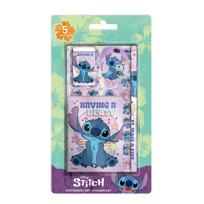  Σχολικό Σετ Disney Stitch 5 Τμχ.