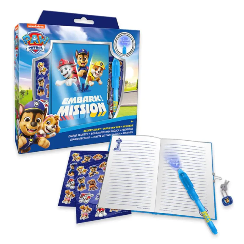 Paw Patrol Duty Calls diary + magic pen set