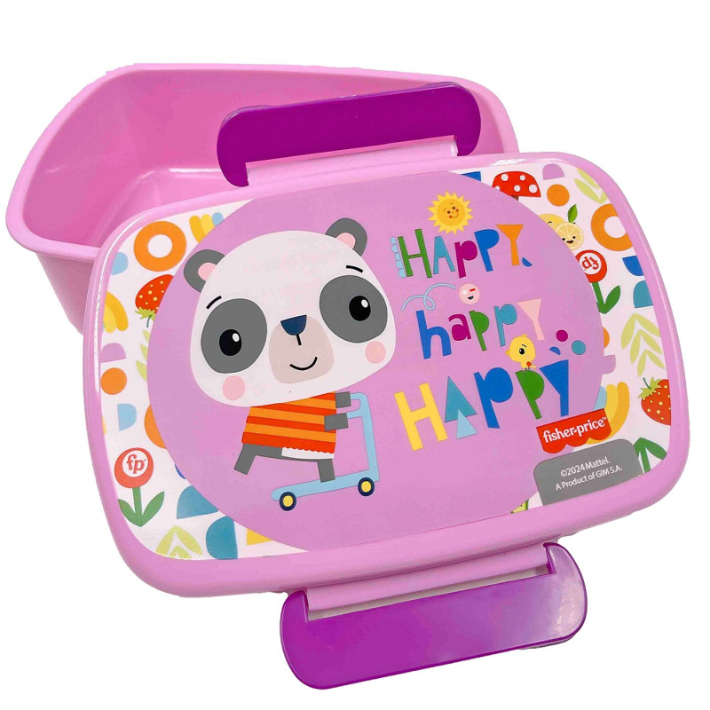 Δοχείο Φαγητού Πλαστικό pp Panda Fisher Price 900ml 17.5x7x13cm 900ml