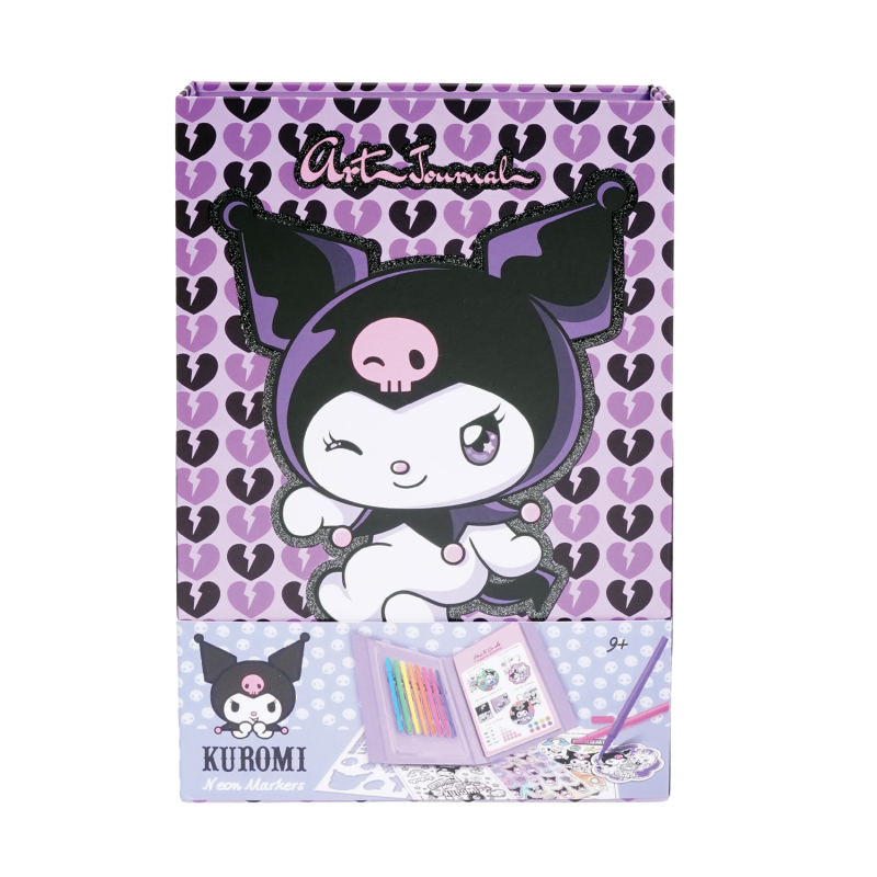 HappiHobbi Art Journal Neon Μαρκαδόροι Kuromi Για 9+ Ετών
