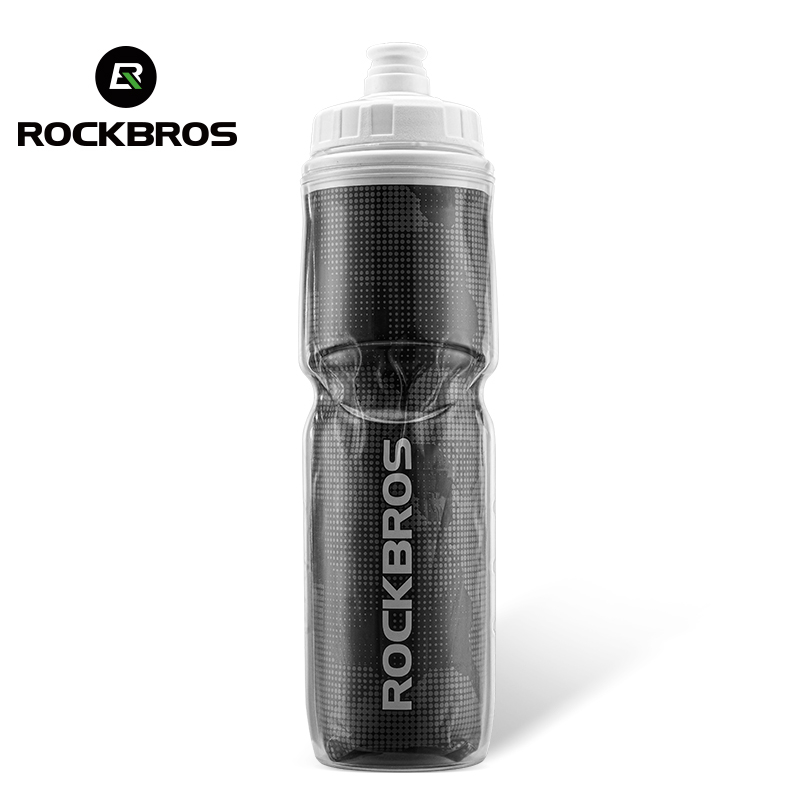 Insulated Leak-Proof Bike Water Bottle - 24OZ Black